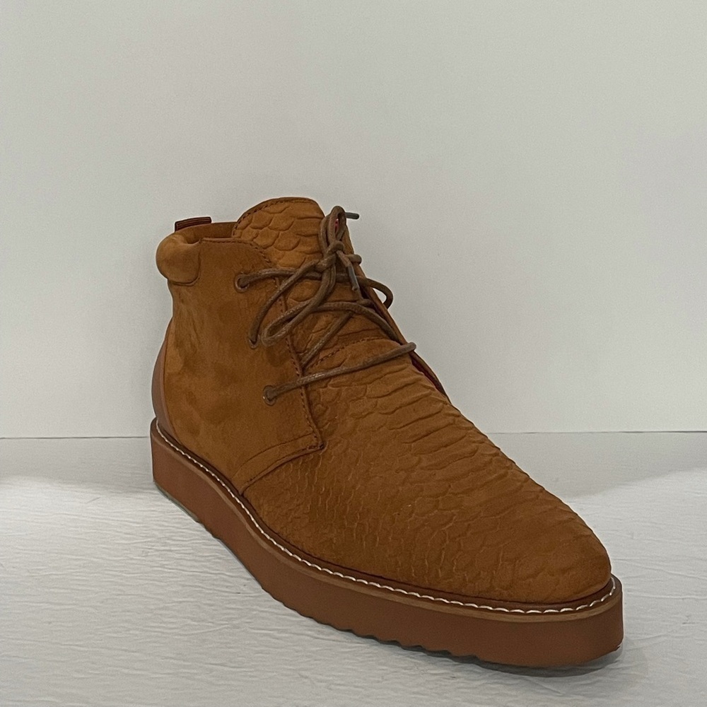 Tayno shoes casual Oxford camel premium fiber thick sole